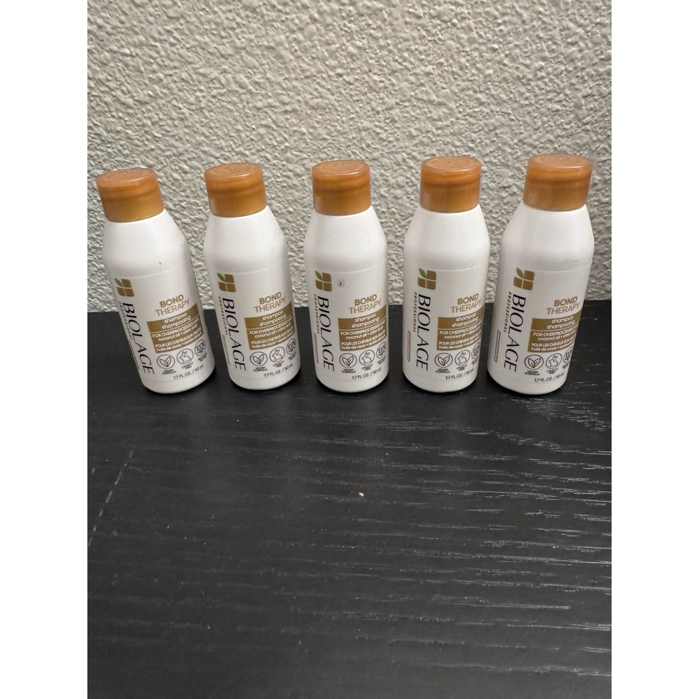Biolage Bond Therapy Shampoo‎ Travel Size 1.7 fl. Travel Size Set of 5 NEW